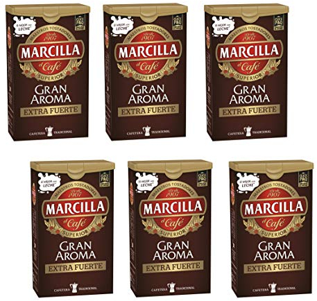 Marcilla Café molido Gran Aroma Extra Fuerte - 6 paquetes de 250 gr