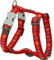 Red Dingo 9330725056589 Petral Hund Paw Impression, M, Rot