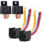 EHDIS 2 Stück Relais12V 80A 5 Pin für Car Auto Truck Motor Car Relay mit Steckdose 5-Polig KFZ Fahrzeug Motor Relais mit Drähte,Umschalt Relais