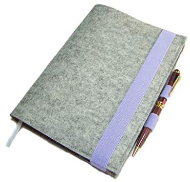 Kalenderhülle Filz Hülle Einband mit Stifthalter für Din A5 Buchkalender, Notizbuch oder Maßanfertigung