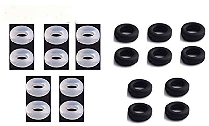 Rabi Silicone Eyeglasses Temple Tips Sleeve Retainer,Anti-Slip Round Comfort Glasses Retainers For Spectacle Sunglasses Reading Glasses Eyewear,10 pairs