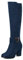Onewus Stivali da donna con tacco a blocco, chiusura lampo, Blu, 39 EU