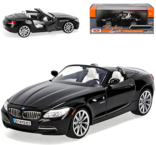 B*M*W Z4 Z 4 Roadster Schwarz Cabrio E89 Ab 2009 1/24 Motormax Modellauto Modell Auto