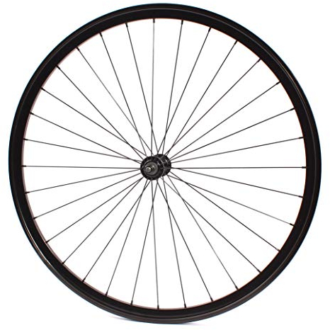 KHE Fixie Laufrad vorne 700c 28 Industriegelagert 32 Loch schwarz Doppelkammerfelge