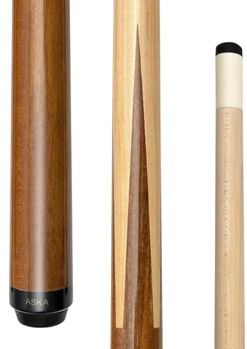 ASKA Short Kids Cue Stick, Canadian Hard Rock Maple, 13mm Hard Tip
