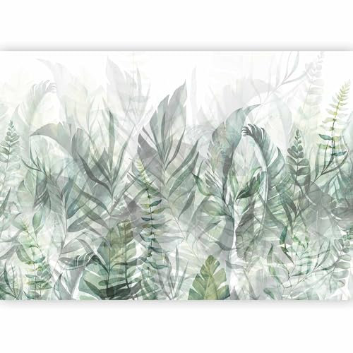 murando - Carta da parati Foglie Verde 400x280 cm Fotomurali in TNT Murale alla moda Decorazione da Muro XXL Poster Gigante Design Carta per pareti Camera da Letto Natura Tropicale b-A-0696-a-b