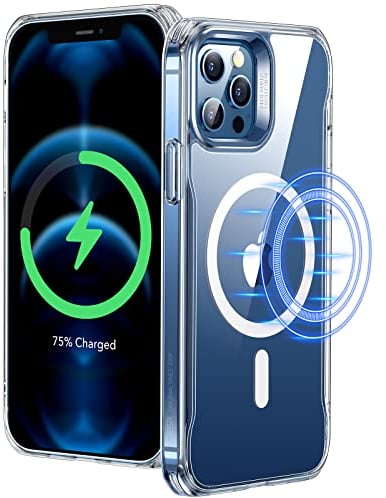 ESR für iPhone 12 Pro Max Hülle, Kompatibel mit MagSafe, Classic Hybrid Magnet Handyhülle iPhone 12 Pro Max Case Militärnorm Sturzschutz Kratzfeste Rückseite, Klar
