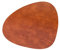LindDNA Tischset Curve aus recyceltem Bull Leder in der Farbe Cognac mit Einer Größe von 37x44cm, 990246