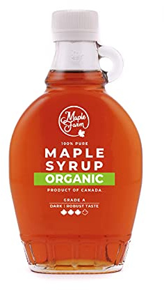 Jarabe de arce BIO - Grado A (Dark, Robust taste) - 250 ml (330 g) - Miel de arce biológico - Sirope de arce - Organic maple syrup