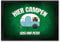 speecheese Hier Campen Wohnwagen Fußmatte - personalisiert - Schmutzfänger für Campingwagen Campingplatz mit Namen individualisierbar