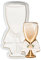 Flycalf Wedding Cookie Cutter with Plunger Stamps Handle Champagne Glass Bridal Shower Holiday PLA Cake Baking Cutter Molds Gifts for Kids Decorative 3.5 Kitchen Cake Supplies