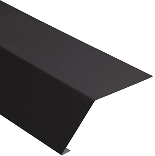 Parotec, Sotto la grondaia, lamiera di protezione per tetto, protezione contro umidità, vento, sacce, facile montaggio, alluminio antiruggine, marrone scuro, 1 m