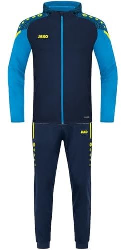 JAKO Herren Trainingsanzug Polyester Performance mit Kapuze, Marine/Jako-Blau, XL