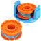 SPARES2GO 2 x Line Spools + Cover Compatible with McGregor 250w MET2523 Strimmer Trimmer