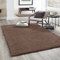 VIMODA Hochflor Teppich Prime Shaggy Langflor Wohnzimmer Schlafzimmer Modern Farben, Farbe:Nougat, Maße:200x280 cm