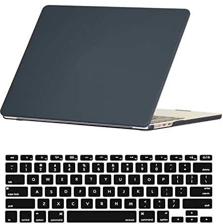 Coque Compatible avec MacBook Pro 13 Pouces 2015 2014 2013 2012 Version A1502 A1425 avec Retina Display, Étui Rigide Protecteur en Plastique et Housse de Clavier, Noir