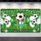 Fußball Happy Birthday Dekorationen Banner Fußball Geburtstag Party Supplies Hintergrund Gedruckt mit Fußball Ballons für Jungen Kinder Teens Sport Thema Geburtstag Party Supplies