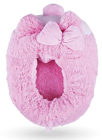 Füßwärmer flauschig (Schwein) Fußsack Wärmeschuh Zehenwärmer in Einheitsgröße - Kuscheliger Wärmer für kalte Füße