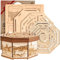 ESC WELT Secret Maze Box 3D Puzzle Spiel aus Holz - Kreative Geschenkbox für Geld, Gutscheine, Geschenkkarten - 3-in-1 Holzbox Spiel - Geschenkbox für Jugendliche und Erwachsene - 3D Holzpuzzle