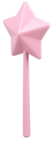 Salt and Pepper Shaker Wand Stick Dispenser Plastic Pentagram Shape Spreader Seasoning Wand Practical Cute Salt Shakers (Pink)