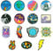 15Pcs Iron on Patches, GLADFRESIT Colorful Embroidered Applique Universe Earth Space Badges for DIY Jeans, Jacket, Clothes, Bag