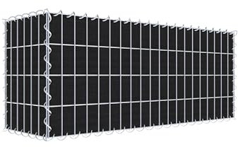 Begrünte Gabione mit Vlies 100 cm x 40 cm x 30 cm (L x H x T), Maschenweite 5 cm x 10 cm, Spirale