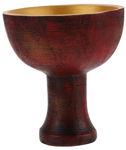 Abaodam 1stk Heiliger Jesus-Becher Heiliger Kelch Polyresin Heiligen Tasse Kelch Kelch Feierlicher Pokal Heiligen Becher Altar Liefert Religiöser Kelch Tassen Arbeit Weinglas Harz Werkzeug