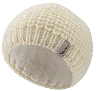 Sterntaler Strickmütze mit kleinen, angesetzten Öhrchen - Unisex Baby Beanie mit Futter aus Baumwollfleece