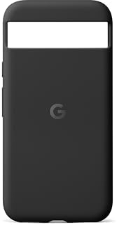 Google Pixel 8a Case – Durable, stain-resistant silicone – Android phone case – Obsidian