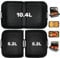 YQL Airfryer Silicone Liners for Ninja Foodi Flexdrawer Dual Air Fryer 10.4L AF500UK, Large Silicone Air Fryer Liner (10.4L) and Ninja Dual Air Fryer Liners (2x5.2L), Ninja AF500UK Accessories- Black
