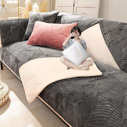 samt Sofabezug,Sofa Überzug 1 2 3 4 Sitzer ecksofa L Form Sofa Covers,Sofa überwurfdecke für Hunde Pets Dog,Sofadecke rutschfestn für Sitzfläche,Couch Bezüge Sofa schoner couchbezug für Wohnzim