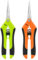 Eachbid Forbici da Potatura in Acciaio Inossidabile Forbici Giardinaggio Cesoie Potatura Manuale per Frutta Fiori (Verde+Arancione)