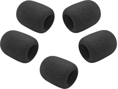 cyclingcolors 5X Filtro antipop microfono Micro Espuma antiviento Negro, Tipo A