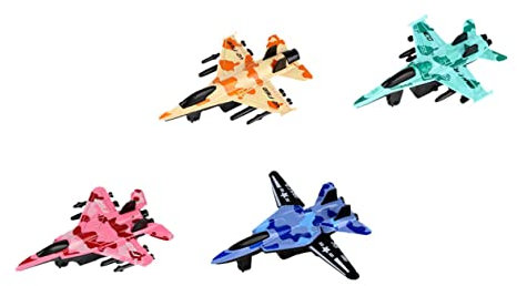 ifundom 4 Uds Avión De Combate Accionado por Fricción Juguete De Avión De Modelo De Lucha De Mini Avión Extraíble Mini Juguete Extraíble Juguetes De Avión