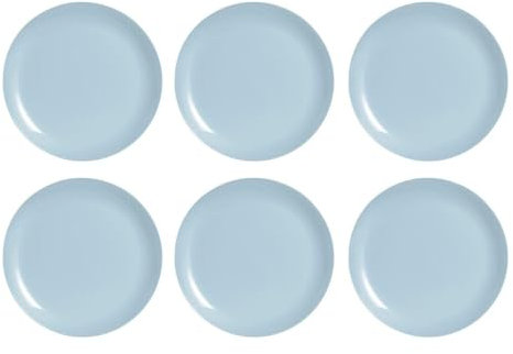 Luminarc Diwali Paradise 6 Plato Postre Opal 25cm Opal Apto Microondas Apto Frigorífico Apilable