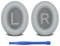 Wanme Coussinets d'oreille pour Bose QuietComfort 35 & Quiet Comfort 35 II Écouteur, Coussinets d'oreille en Cuir Protéiné Souple, Mousse d'isolation Phonique pour Bose QC 35ii/35/25/15 QC2/Ae2, Gris