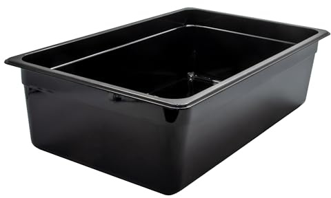 AcMax GN 1/1 Gastronormbehälter GN-Behälter 21 Liter Tiefe 150mm Kunststoff schwarz