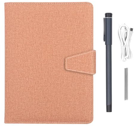 FAUOSWUK Digital Smart Pen e Notebook, Nota Tablet BT 5.0 con Smart Pen e OCR Riconoscimento del Testo per Smartphone Tablet Penna Digitale per Adulti Learning Work Drawing (Marrone)