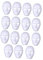 FUNNETOYU 15Pièces Masque de Bricolage pour Halloween Visage pour Peinture pour Costumes Halloween Danse Hip Hop et Cosplay
