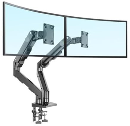 AEPQBGQJ G55 mechanische Feder 27-Zoll-45-Zoll 42-Zoll großer Dual-Screen-Monitor Desktop-Ständer 360-Grad-Drehung 5-16 kg Ultra-Wide-Screen gebogener Bildschirm