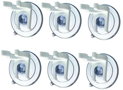 Gatuida 8 Stück Saugnapfclip aus PVC Leichter Kerzenhalter zum Stecken für LED Kerzenlicht als Party Zubehör für Home Dekoration