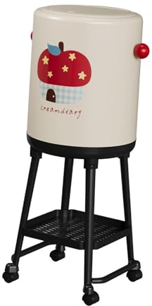 Qianly Poubelle de Cuisine sur Roulettes et Pieds. Grande Capacité. Idéale pour Le Recyclage, Les études, Les Repas Ou Les Toilettes, modèle de maison fruitière