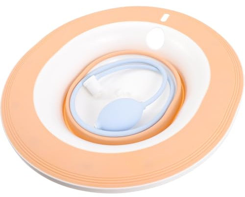 HAKIDZEL Spezielles Sitzbad für Schwangere und Postpartumpflege Robustes Gesäßbadebecken mit Schlauch Ergonomisch Platzsparend für Hämorrhoidenbehandlung