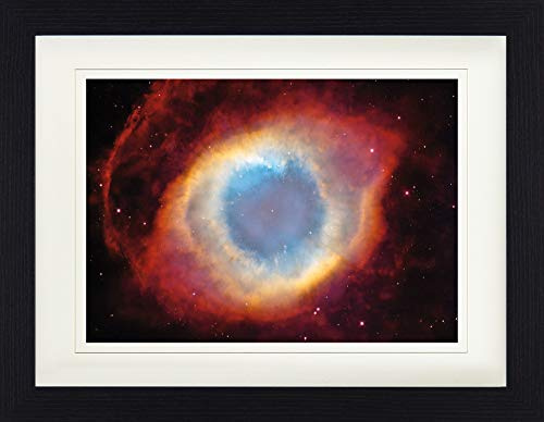 1art1 Der Weltraum Poster Der Helixnebel, Das Auge Gottes Gerahmtes Bild Mit Edlem Passepartout | Wand-Bilder | Im Bilderrahmen 40x30 cm