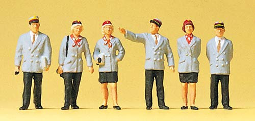Preiser 1/87 th – pr10491 – Modelleisenbahnen – Personal von Bahnhof Belgische