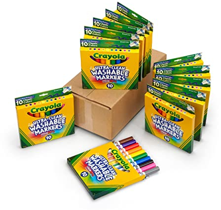 Crayola Broad Ultra Clean Markers (120-Count)