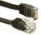 kenable FLAT CAT6 Ethernet LAN Patch Cable Low Profile GIGABIT RJ45 4m Black