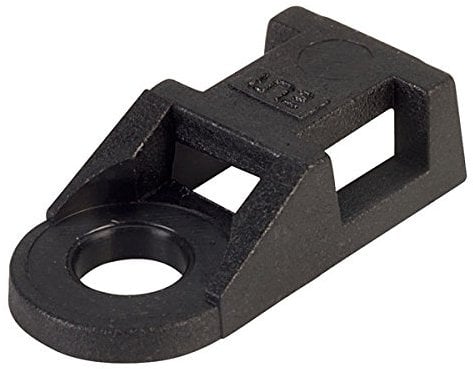 10x Cable Ties Eyelets, Wall Mount FIXINGS for Cable Ties Upto 4.8 mm Plug FIXINGS