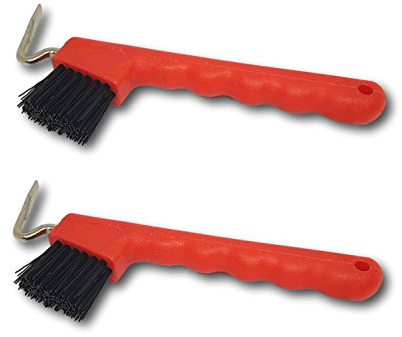 Raschietto per zoccoli di cavalli, capre e asini, con spazzola estremamente stabile e impugnatura ergonomica