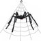 AISENO Halloween-Dekorationen, 508 cm Spinnennetz und 198,1 cm riesige Spinne, virtuelle, realistische, haarige Spinne für Innen- und Außendekoration